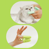 Pet Finger Toothbrush Silicone Tooth Brush Tool Teeth Cleaning Bad Breath Care Nontoxic Tooth Brush Dog Cat Cleaning Supplies