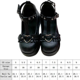 2024 Brand Girls Platform Wedges Angel Bat Marry Janes Pumps Buckle Women's Pumps New INS Cosplay Lolita Japanese Shoes Woman