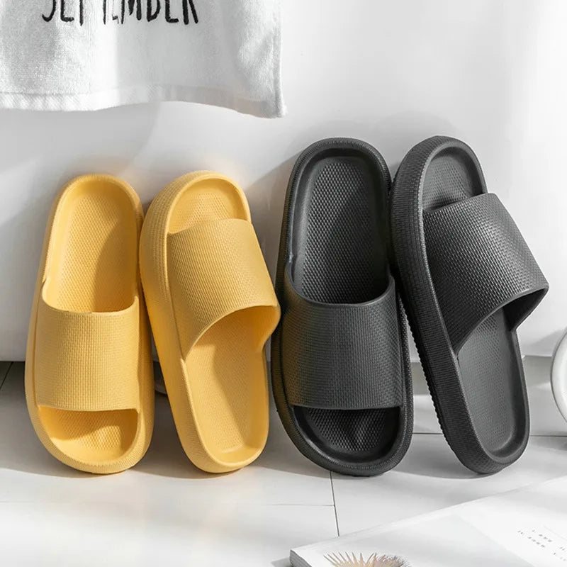 House Floor Sofa Slippers Women Men Indoor Outdoor Slipper Quality Sole Soft Eva Anti-Slip Shoes Female Male Beach Shower Slides