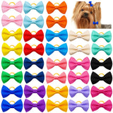 10/20/30PCS Pet Hair Accessories Bows Puppy  Grooming Bows Mix Colours Decorate Hair for Small Dog Hair Rubber Band Dog Supplier