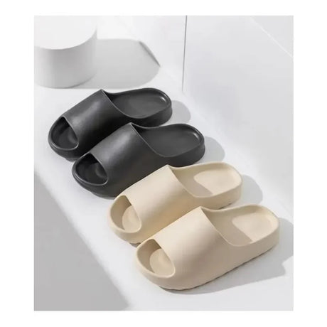 Unisex House Shoes Non-Slip EVA Thick Soft Platform Slide Sandals for Women Men Indoor Outdoor Bathroom Slipper for Couple