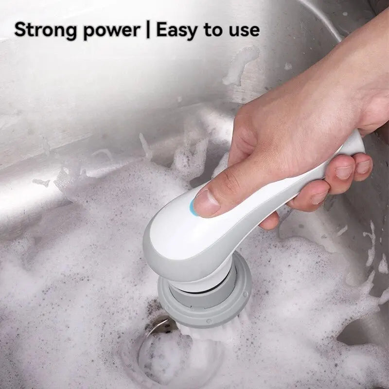 3-in-1 Electric Cleaning Brush Multi-functional USB Rechargeable Electric Rotary Scrubber Household Appliances Cleaning Gadget