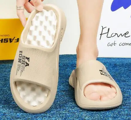 Summer Massage Slippers for Men Sides Indoor Outdoor Sandals Beach Casual Shoes Soft Sole Slides Men Flip-flops Men's Sandals