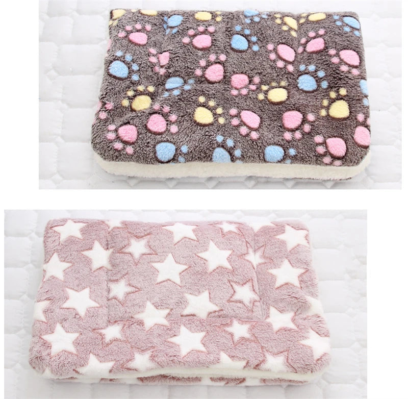 Washable Dog Bed Thickened Dog Mat Pet Cat Soft Fleece Pad Blanket Mat Cushion Home Bed Rug Keep Warm Pet Supplies cama perro