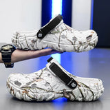 Summer Outdoor Beach Sandals Men Clogs Shoe Women Slippers Camouflage Platform Aqua Shoes Soft EVA Indoor Home Slides Flip Flops