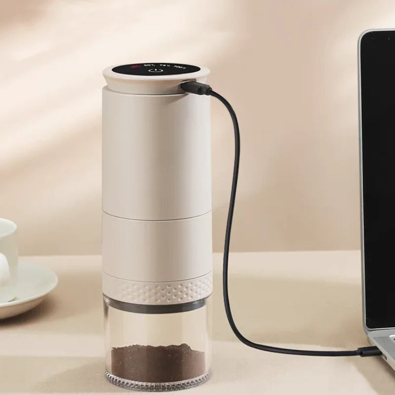 New 1500mAh Electric Coffee Grinder Externally Adjustable Type-C Charging Coffee Burr Grinder Bean Grinding Machine Coffee Maker