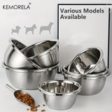 Premium Large Stainless Steel Dog Bowl Thick Smooth Metal Food And Water Dish Available In 4 Sizes For Medium To Large Dogs