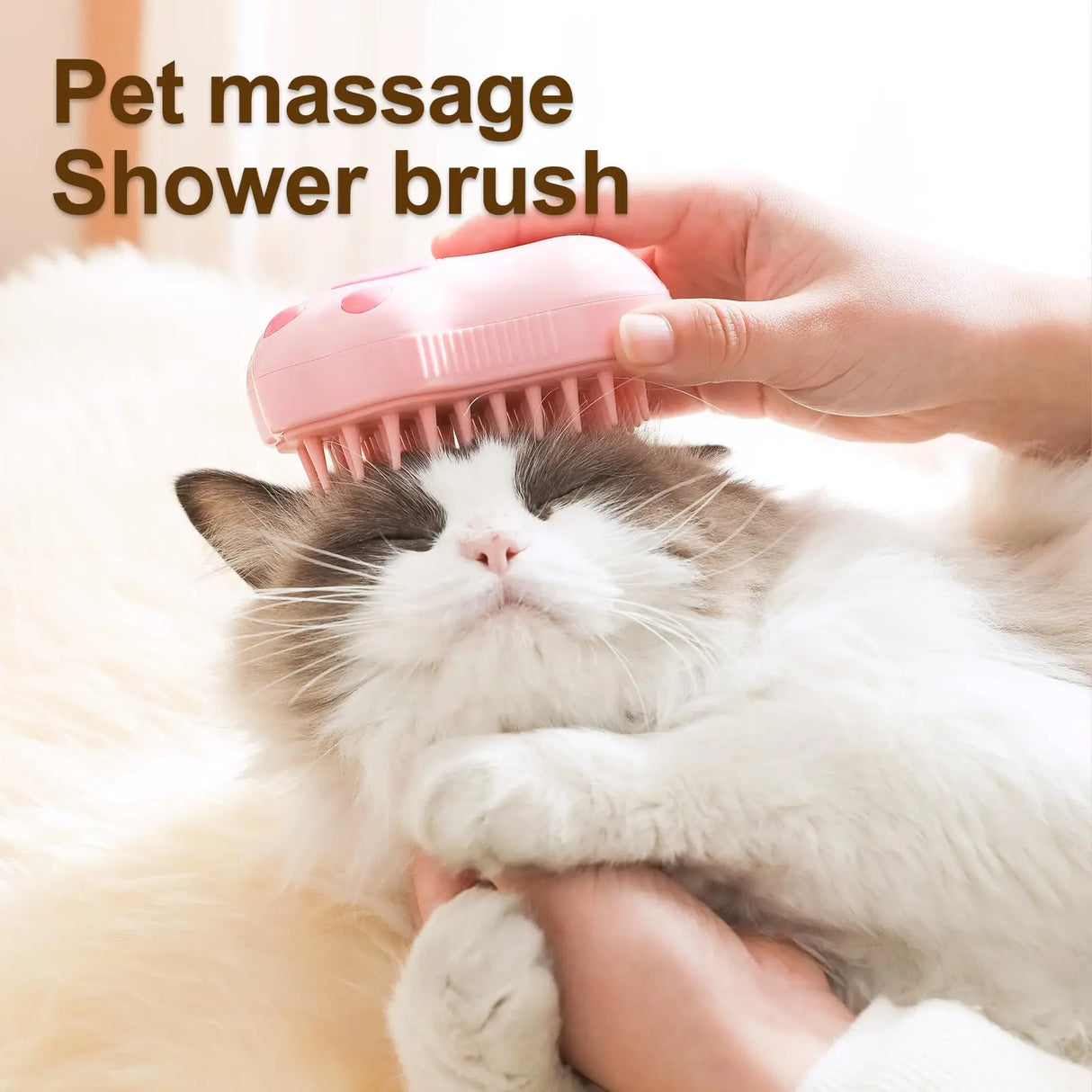 3 in 1 Cat Steam Brush Comb Dog Shower Brush Electric Spray Cat Hair Brushes Massage Pet Grooming Hair Removal