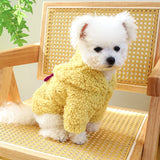 1PC Pet Apparel Cat Autumn/Winter Plush Thickened Warm Halloween Funny Hoodie Coat With Drawstring Buckle For Small Medium Dogs