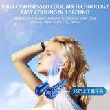 Hanging Neck Fan Digital Display Power ventilador Bladeless Neckband Fan Portable Mini Air Cooler USB Rechargeable Fan