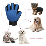 Pet Grooming Glove for Dog Cat Rabbit Fur 2 Sided Massage Grooming Brush Bath Cleaning Gloves De-Shedding De-Matting Pet Hair