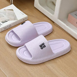 Fashion Summer Couple Non-slip Flat Slides Lithe Soft Cosy Seabeach Sandals Men's Slippers Women Casual Home Indoor Flip Flops