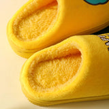 Winter Children‘s Slippers New Kids Slippers Dinosaur Warm Plush Indoor Autumn Non-Slip Soft Plush Slipper For Boys Girls 2024