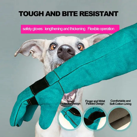 Durable Animal Handling Gloves Anti-Bite Anti-thorn Gloves Bite Proof Animal Gloves For Cat Dog Bird Falcon Livestock Snake