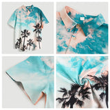 Summer Shirt Hawaiian Shirts For Men Beach Vacation Short Sleeve Tops Casual Men's Blouse Fashion Camisas De Hombre Clothing XL