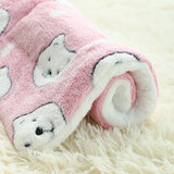 Washable Dog Bed Thickened Dog Mat Pet Cat Soft Fleece Pad Blanket Mat Cushion Home Bed Rug Keep Warm Pet Supplies cama perro