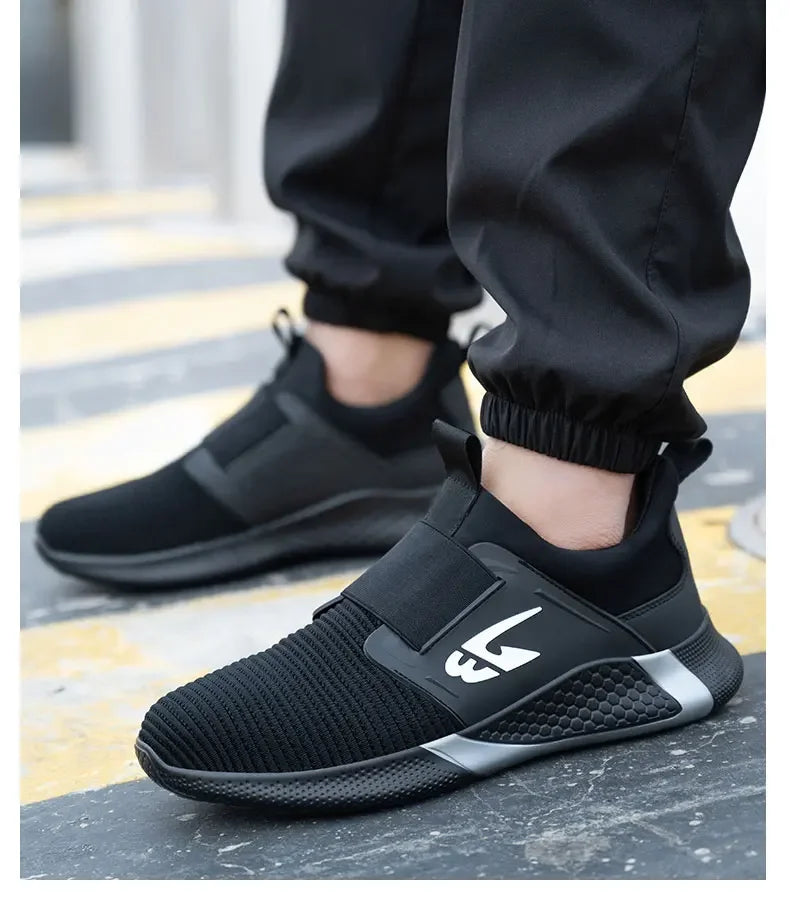 2024 New Safety Shoes Men Work Shoes Steel Toe Shoes Anti-Puncture Safety Shoes Women Men Work Sneakers Industrial Shoes Unisex