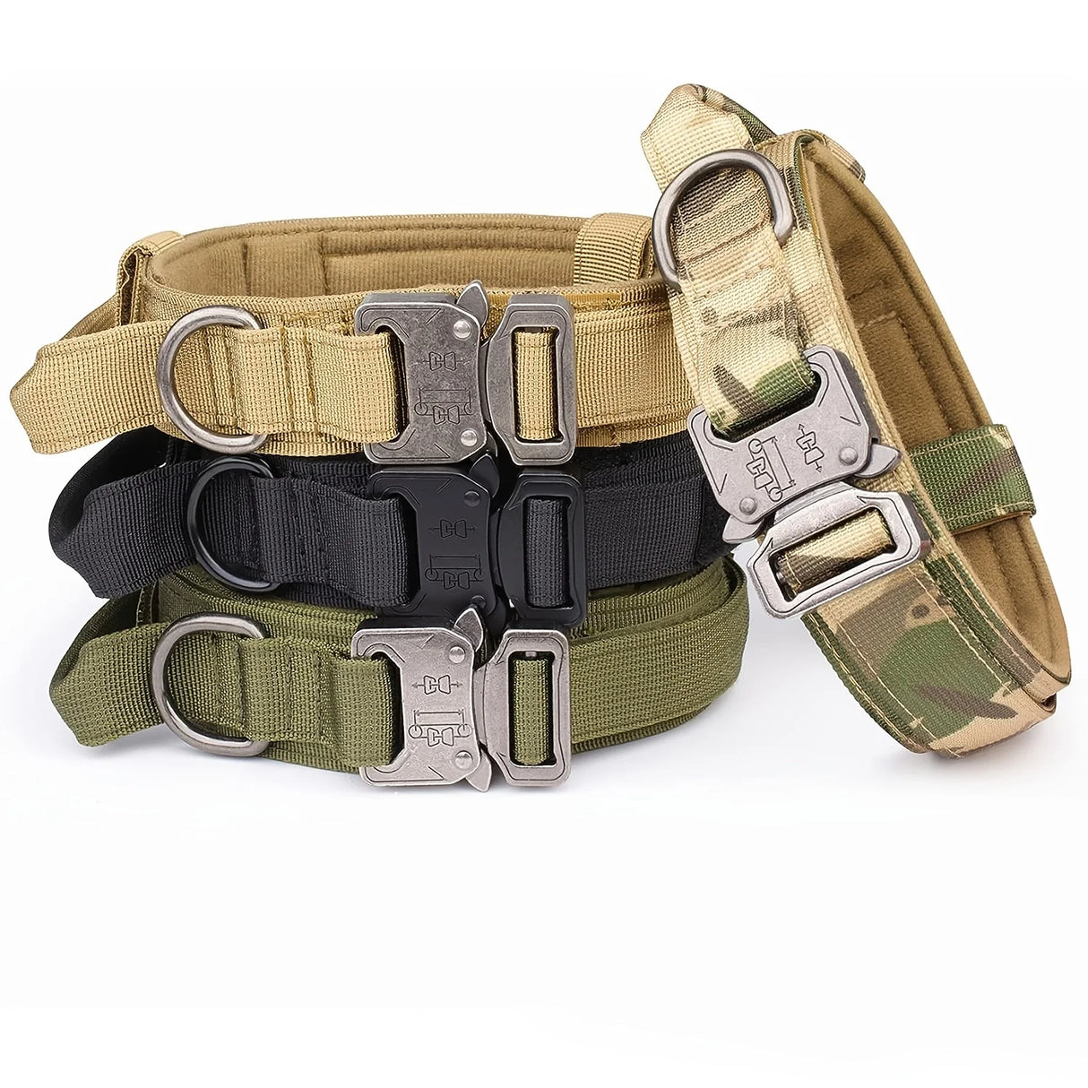 Tactical Dog Collar, Pet Dog Collar, Military Dog Collar Adjustable Dog Training Collar With Quick-release Buckle