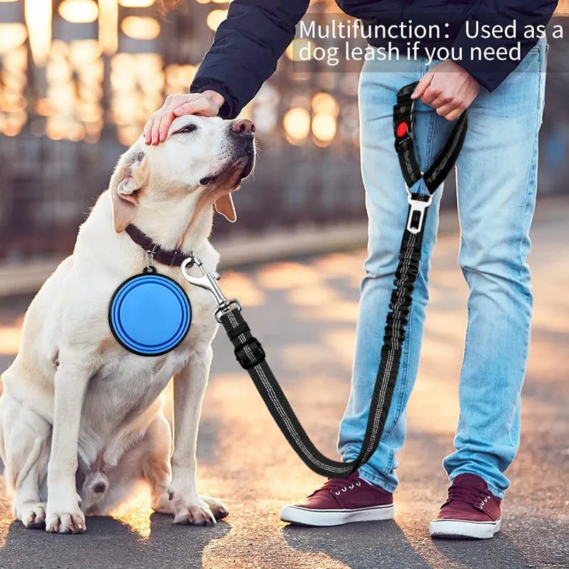 Dog Leash Pet Car Safety Buckle Multi-functional Walking Dog Rope Small Dog Big Dog Car Pet