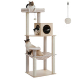 Multi-Level Cat Tree Tower with Condo Scratching Post for Cat Furniture House Cat Scratcher Cat Supplies Cat Toy