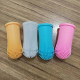 Dog Super Soft Pet Finger Toothbrush Teeth Cleaning Bad Breath Care Nontoxic Silicone Tooth Brush Tool Dog Cat Cleaning Supplies