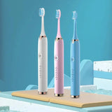 Tongwode Electric Sonic Toothbrush USB Rechargeable Waterproof Electronic Ultrasonic Whitening Tooth Brushes Replacement Heads