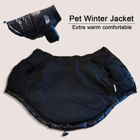 Pet Dog Clothing Large Winter Fashion Brand Clothing Coat Warm Windproof Waterproof Dual Color Down Jacke Small Medium Dog Coat