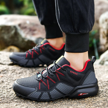 2024 New Men's Outdoor Mountaineering Shoes Cycling Shoes Outdoor Breathable Anti slip Off road Shoes