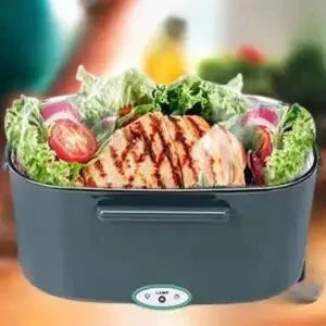 HOMEFISH 1.5 L 60W Electric Lunch Box Food Warmer Portable Food Heater for Car Or Home - Leak Proof 304 Stainless Steel Liner