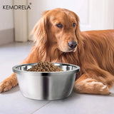 Premium Large Stainless Steel Dog Bowl Thick Smooth Metal Food And Water Dish Available In 4 Sizes For Medium To Large Dogs