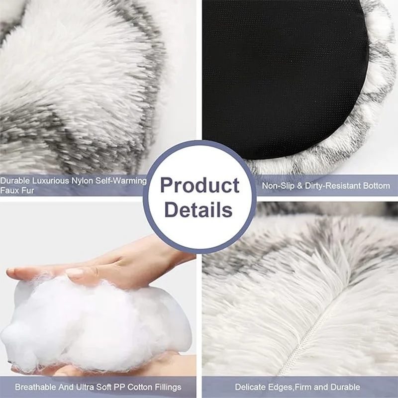 Pet Dog Bed Comfortable Donut Cuddler Round Dog Kennel Ultra Soft Washable Dog and Cat Cushion Bed Winter Warm Sofa for Cat