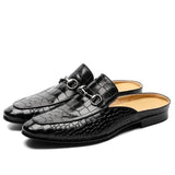 New Arrival Fashion Men Leather Loafers Male Casual Split Leather Shoes Slippers Summer Shoes