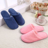 Soft House Slippers for Man Flock Autumn Winter Plush Indoor Male Shoes Warm Home Slippers 2023 Non Slip Men's slipper