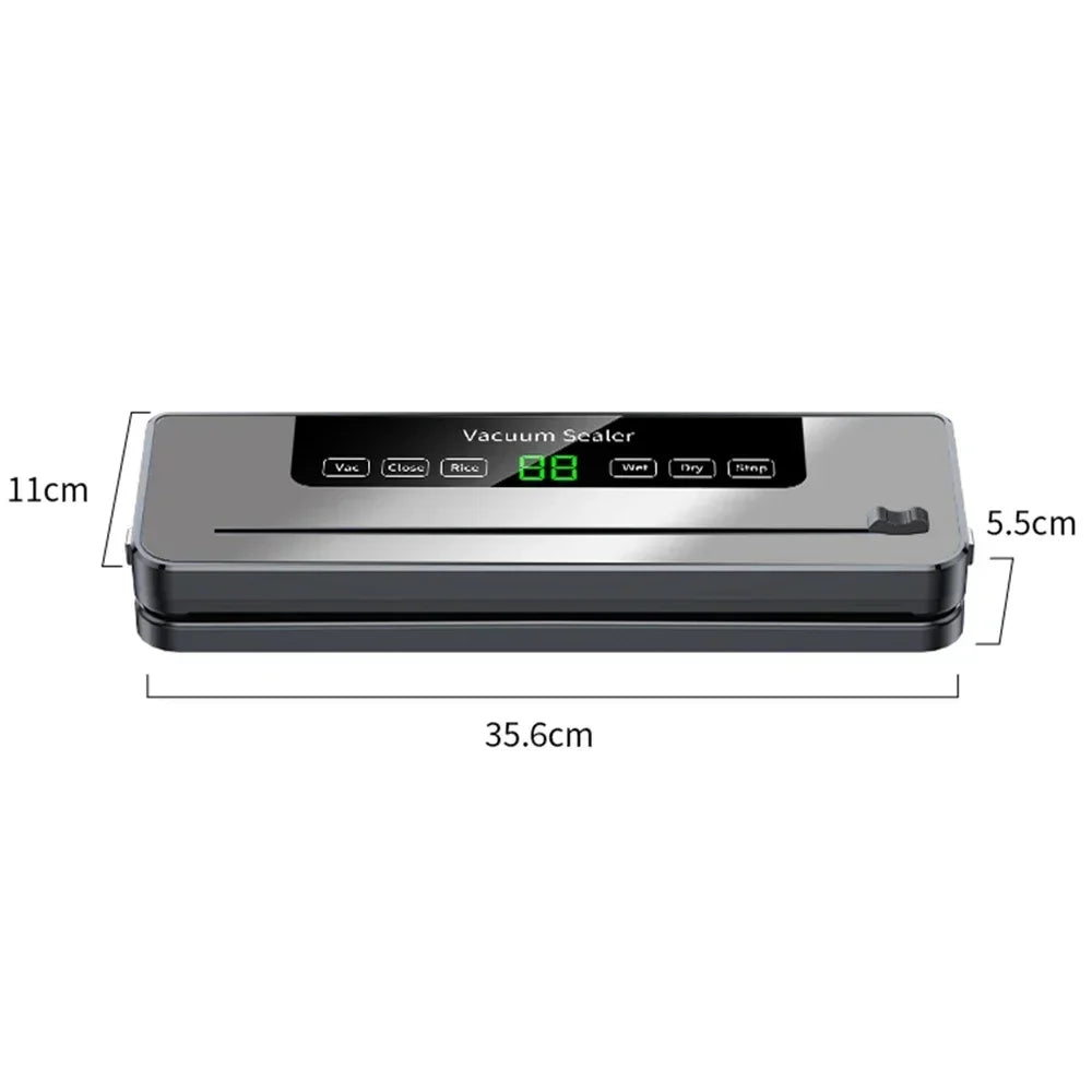 Vacuum Sealer Machine Lightweight Food Vacuum Sealer Compact Machine For Food Preservation Automatic Food For Home Kitchen