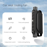 CF03 Innovative Car Seat Fan with Strong Wind Low Noise Three Adjustable Speeds Space-saving Design Ideal for Interior Cooling