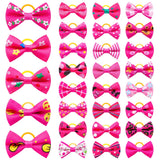 10/20/30PCS Pet Hair Accessories Bows Puppy  Grooming Bows Mix Colours Decorate Hair for Small Dog Hair Rubber Band Dog Supplier