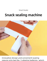 1pc Portable Bag Heat Sealer Plastic Package Storage Bag White Mini Home Sealing Clip Food Snack Fruit Fresh Keeping Gadgets