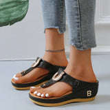 Women's Slippers 2024 Summer New Rome Wedges Causal Platform Beach Slippers Female Plus Size 43 Comfortable Ladies Slides