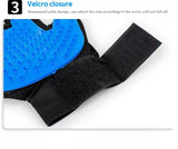 Pet Grooming Glove for Dog Cat Rabbit Fur 2 Sided Massage Grooming Brush Bath Cleaning Gloves De-Shedding De-Matting Pet Hair