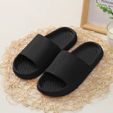 2024 Fashion Men Women Slippers Homewear Anti Slip Wear Resistant EVA Thick Sole Comfortable Indoor Slippers Bathroom Flip Flops