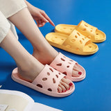 2024 Summer Women Slippers Beach Slides Cartoon Bear Flip Flops Men Shoes Thick Sole Home Bathroom Non-Slip Shoes Couple Sandals