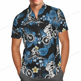 Summer Hawaiian Shirts Fish Printed Shirt Men Women Fashion Short Sleeve Blouse Men's Vocation Lapel Shirts Beach Camisas Sea