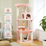 Multi-Level Cat Tree with Scratching Post Luxury Cat Tower with Condo House Cat Scratcher for Indoor Cat Accessories Pet Cat Toy