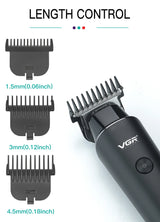 VGR Hair Trimmer Professional Electric Trimmers Cordless Hair Clipper Rechargeable LED Display V 937