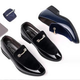 Men's Luxury Business Oxford Leather Shoes for Men Breathable Patent Leather Formal Shoes big Size Man Office Wedding Flats Male