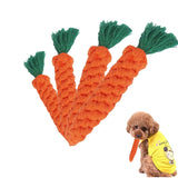 Cat Toys Carrot Pet Toys Durable Cotton Rope Woven Puppy Chew Toys for Cats Molar Cleaning Teeth Pet Supplies Cat Accessories