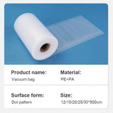 Vacuum Sealed Bag For Food Preservation And Storage Household 12+15+20+25+30cm X 500cm Rolls Lot