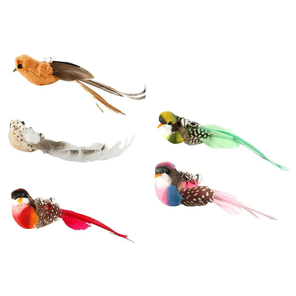 Replacement Head For Funny Cat Stick Toy Various Kinds Cats Rod Feather Birds Teaser Toy For Kitten Pet Supplies