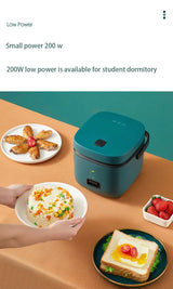 Mini Rice Cooker Automatic Household Kitchen Electric Cooking machine 1-2 People Food Warmer Steamer 1.2L Small Rice Cooker