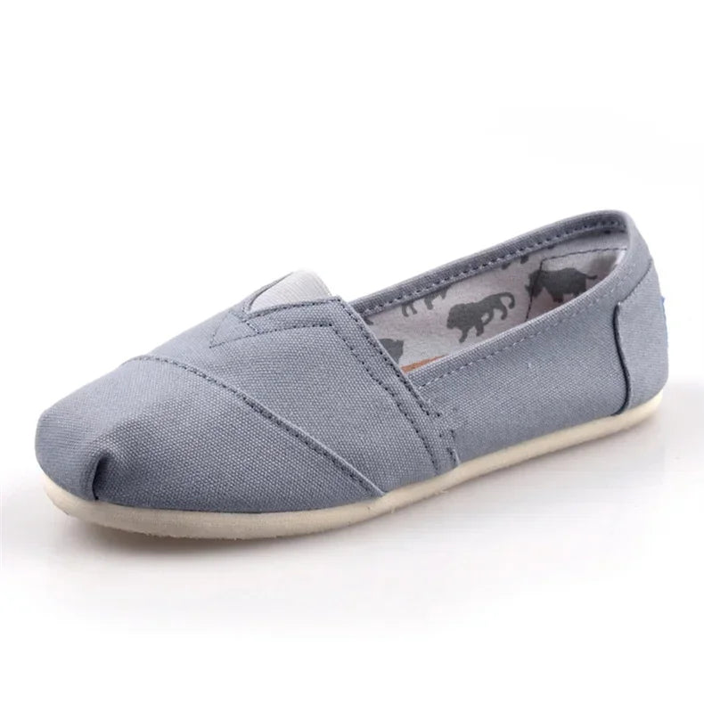 Summer Classic Blue Canvas Loafers Men Women Low Comfortable Flat Shoes Men Slip-on Casual Shoes Men Espadrilles Zapatos Hombre